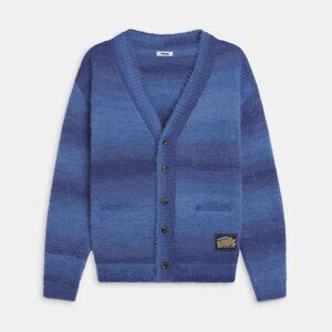 Madhappy Fall Fuzzy Knit Cardigan in Blue, Size M, New with Tag